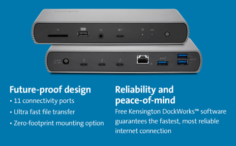 Kensington SD5700T Thunderbolt 4 Dual 4K Docking Station with 90W