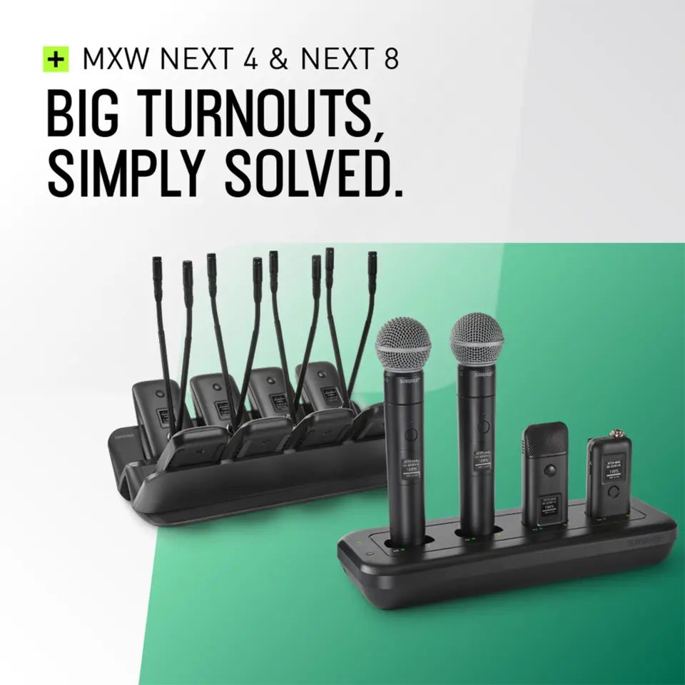 Shure MXW8X Desktop Based Gooseneck Tx without Microphone, Z10